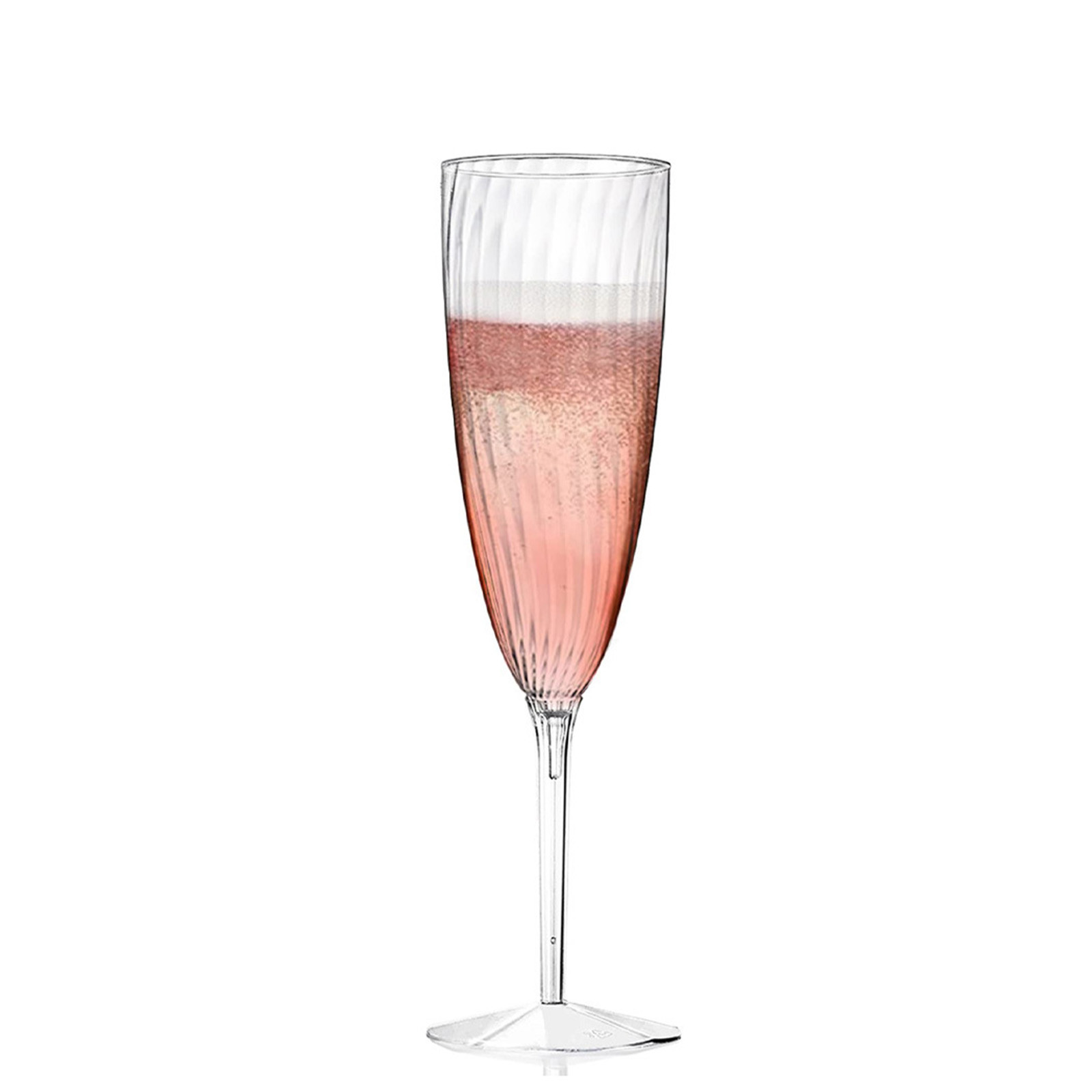 Clear Plastic Champagne Flutes, 8 Pcs Plastic Wine Glasses Disposable Reusable Plastic Cocktail Cups for Home Daily Life Party Birthday Wedding New Years Eve Party Supplies 2024 (6 oz)